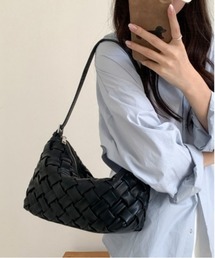 メッシュプリーツ ワンショルダーバッグ