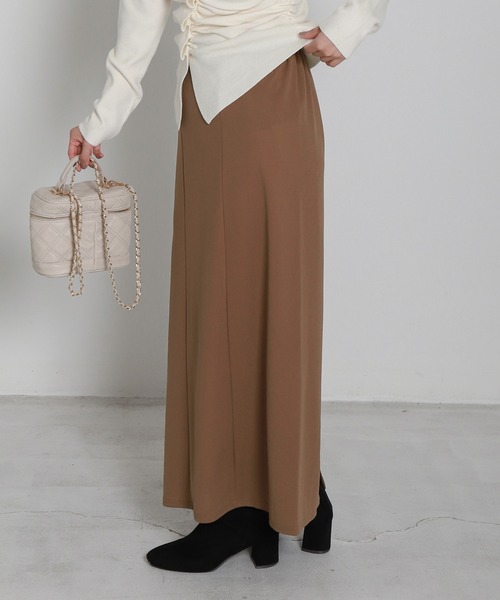 libelle more(リベル モア)の「美シルエットカットジョーゼットナロースカート(スカート・レディース・チャコールグレー/ブラック/モカ・M/L)」の13枚目の写真