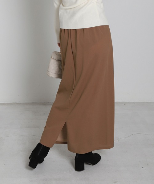 libelle more(リベル モア)の「美シルエットカットジョーゼットナロースカート(スカート・レディース・チャコールグレー/ブラック/モカ・M/L)」の16枚目の写真