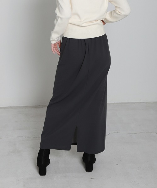 libelle more(リベル モア)の「美シルエットカットジョーゼットナロースカート(スカート・レディース・チャコールグレー/ブラック/モカ・M/L)」の22枚目の写真