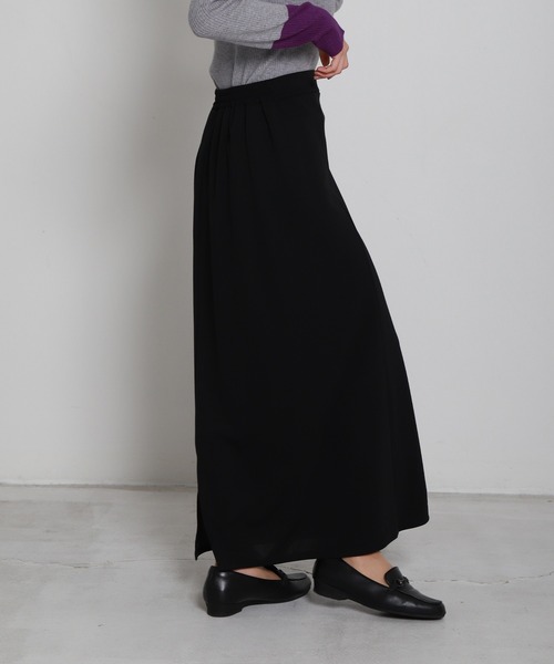 libelle more(リベル モア)の「美シルエットカットジョーゼットナロースカート(スカート・レディース・チャコールグレー/ブラック/モカ・M/L)」の10枚目の写真
