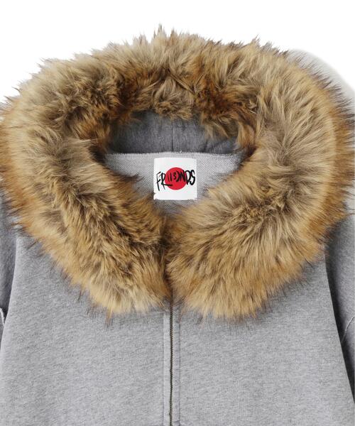FR(13)NDS（フレンズ）の「FR(13)NDS/フレンズ/WOMEN FUR SWEAT HOODIE（パーカー・レディース・グレー/ブラック・F）」の6枚目の写真