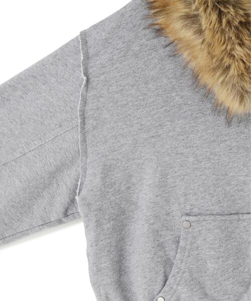 FR(13)NDS（フレンズ）の「FR(13)NDS/フレンズ/WOMEN FUR SWEAT HOODIE（パーカー・レディース・グレー/ブラック・F）」の8枚目の写真
