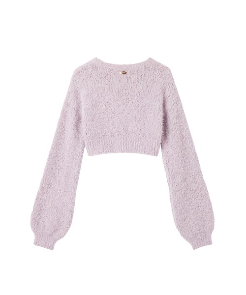 Rose Muse（ロゼミューズ）の「Fluffy short cardigan（カーディガン/ボレロ・レディース・グレー/アイボリー/ピンク・FREE）」の6枚目の写真
