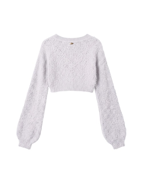 Rose Muse（ロゼミューズ）の「Fluffy short cardigan（カーディガン/ボレロ・レディース・グレー/アイボリー/ピンク・FREE）」の12枚目の写真