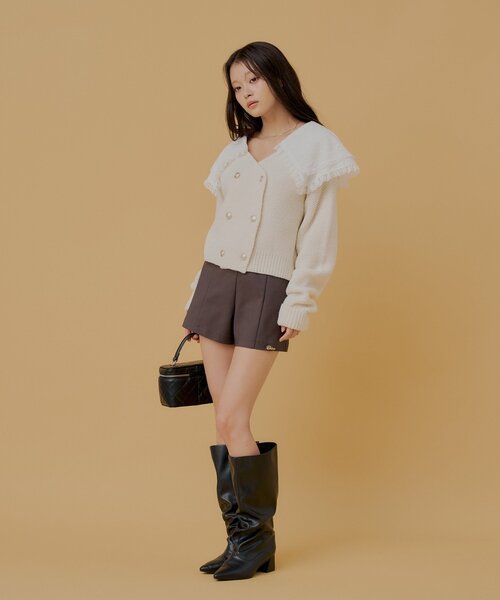 Chico(チコ)の「ローウエストコンパクトショートパンツ(その他パンツ・レディース・ベージュ/ブラック/グレー・SMALL/MEDIUM)」の10枚目の写真