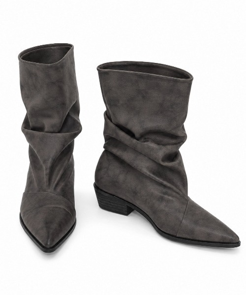 Rohwel(ローウェル)の「Vintage Washed Short Boots / ヴィンテージウォッシュショートブーツ(ブーツ・レディース・ブラック/グレー・LARGE/MEDIUM/SMALL)」の15枚目の写真