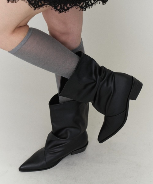 Rohwel(ローウェル)の「Vintage Washed Short Boots / ヴィンテージウォッシュショートブーツ(ブーツ・レディース・ブラック/グレー・LARGE/MEDIUM/SMALL)」の20枚目の写真