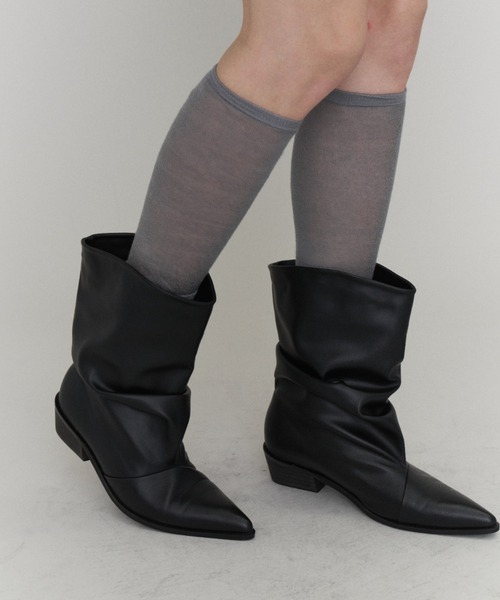 Rohwel(ローウェル)の「Vintage Washed Short Boots / ヴィンテージウォッシュショートブーツ(ブーツ・レディース・ブラック/グレー・LARGE/MEDIUM/SMALL)」の17枚目の写真