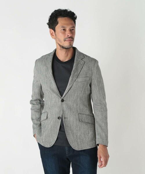 MEN'S BIGI(メンズビギ)の「リネン調スラブメランジジャケット(テーラードジャケット・メンズ・ネイビー・1/2)」の3枚目の写真