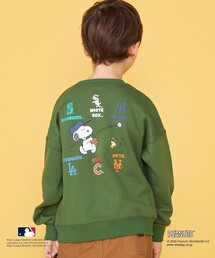 SHIPS（シップス）の「100~125cm   PEANUTS×MLB プリント スウェット（Tシャツ/カットソー）」