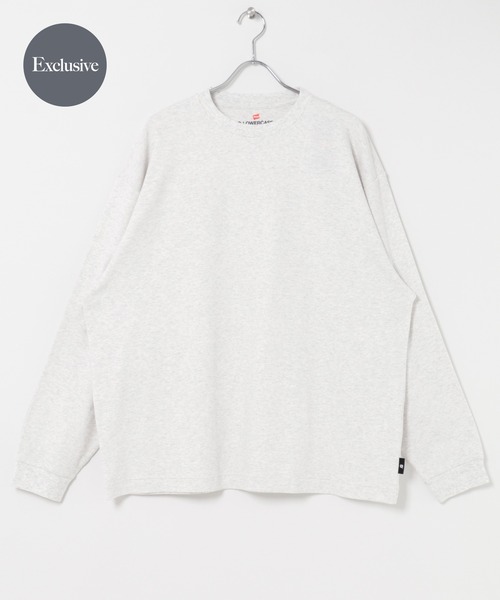 HANES（ヘインズ）の「HANES×LOWERCASE　Crew Neck L/S Tee（Tシャツ/カットソー・メンズ・ブラック/ライトグレー・X-LARGE/LARGE/MEDIUM/XX-LARGE）」の9枚目の写真