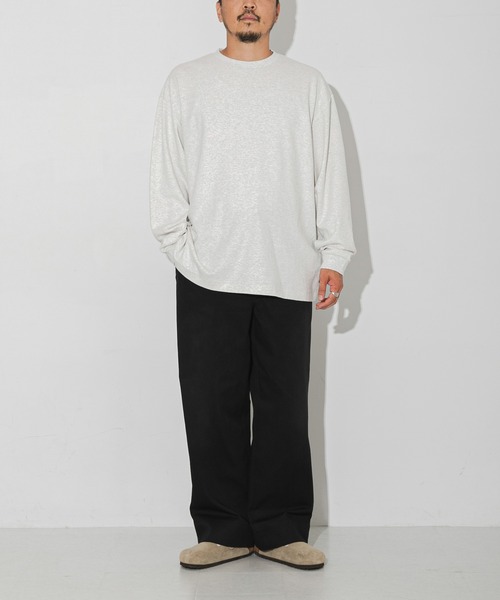 HANES（ヘインズ）の「HANES×LOWERCASE　Crew Neck L/S Tee（Tシャツ/カットソー・メンズ・ブラック/ライトグレー・X-LARGE/LARGE/MEDIUM/XX-LARGE）」の6枚目の写真