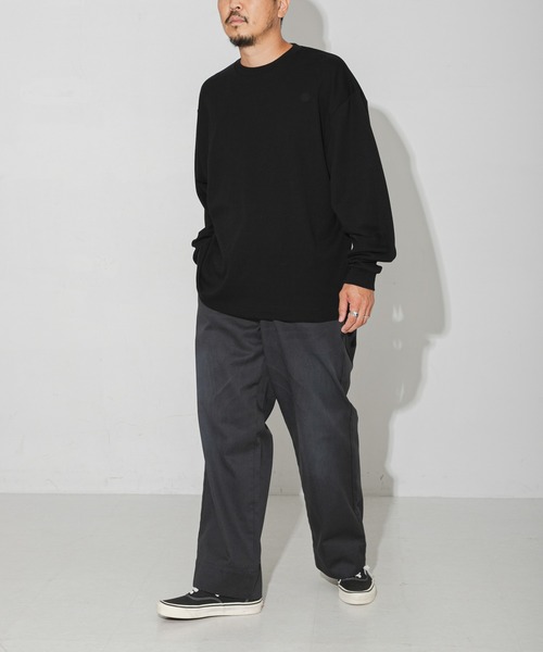HANES（ヘインズ）の「HANES×LOWERCASE　Crew Neck L/S Tee（Tシャツ/カットソー・メンズ・ブラック/ライトグレー・X-LARGE/LARGE/MEDIUM/XX-LARGE）」の19枚目の写真