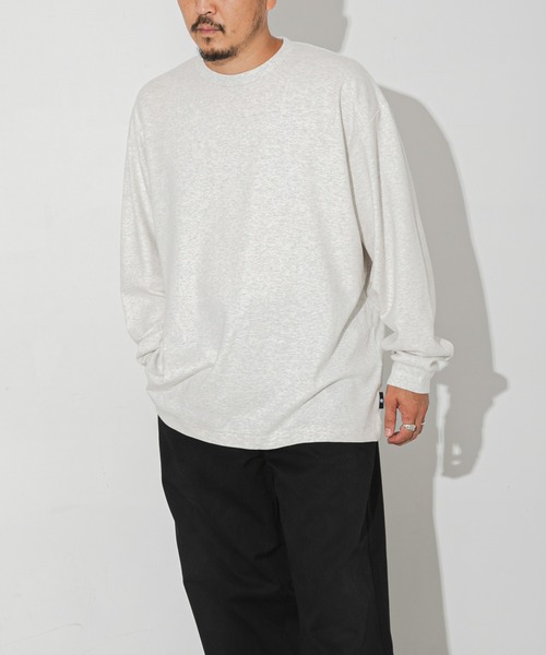 HANES（ヘインズ）の「HANES×LOWERCASE　Crew Neck L/S Tee（Tシャツ/カットソー・メンズ・ブラック/ライトグレー・X-LARGE/LARGE/MEDIUM/XX-LARGE）」の20枚目の写真