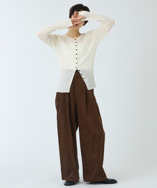 abahouse mavie(アバハウスマヴィ)の「【ベッキーコラボ】コールカーブパンツ(その他パンツ・レディース・ダークネイビー/ダークグリーン/ブラウン・38/36)」の17枚目の写真