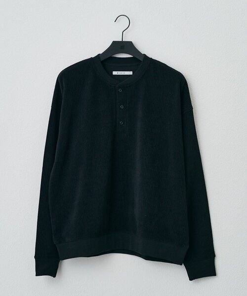 コーデュロイニット 秋服 / カットコーデュロイヘンリーネック（Tシャツ/カットソー