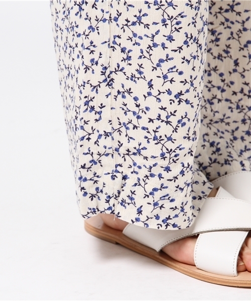 Kastane（カスタネ）の「小花柄イージーストレートPT（その他パンツ・レディース・ブルー/ブラウン・FREE）」の9枚目の写真