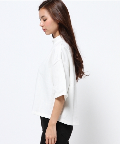 MOUSSY（マウジー）の「LOOSE NECK TOPS（Tシャツ/カットソー・レディース・オフホワイト/トップグレー/ライトブルー・FREE）」の10枚目の写真