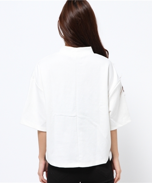 MOUSSY（マウジー）の「LOOSE NECK TOPS（Tシャツ/カットソー・レディース・オフホワイト/トップグレー/ライトブルー・FREE）」の11枚目の写真