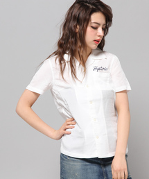 HYSTERIC GLAMOUR | WITCHCRAFT ROCK刺繍 半袖ボーリングSH(シャツ/ブラウス)