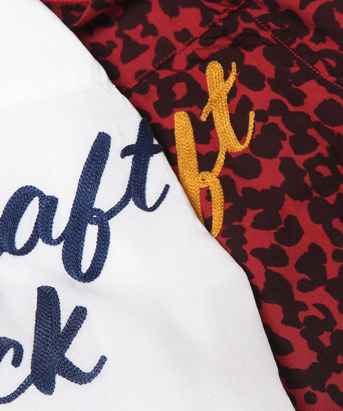 HYSTERIC GLAMOUR（ヒステリックグラマー）の「WITCHCRAFT ROCK刺繍 半袖ボーリングSH（シャツ/ブラウス・レディース・ホワイト/レッド系その他/ブラック・MEDIUM/SMALL）」の13枚目の写真