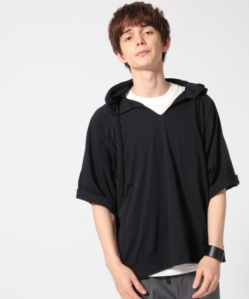 HARE（ハレ）の「カットフードスキッパー(HARE)（Tシャツ/カットソー・メンズ・グリーン/ネイビー/オフホワイト・SMALL/MEDIUM）」の3枚目の写真