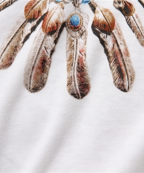 VENCEEXCHANGE（ヴァンスエクスチェンジ）の「ネックレスプリント半袖T（Tシャツ/カットソー・メンズ・オフホワイト/ダークグリーン/ブラック・LARGE/MEDIUM/SMALL）」の9枚目の写真