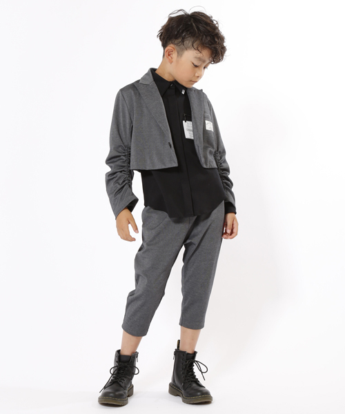 CHUBBYGANG（チャビーギャング）の「ジョッパーズ7分丈パンツ（その他パンツ・キッズ・ブラック/グレー・120/140/160/110/130/100/150）」の2枚目の写真