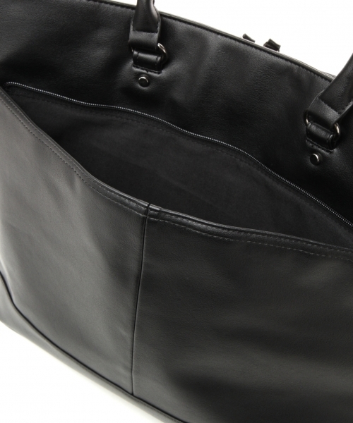 RAGEBLUE（レイジブルー）の「＜2WAY仕様＞フェイクレザートートバッグ/731555（トートバッグ・メンズ・キャメル/ダークブラウン/ブラック・FREE）」の6枚目の写真