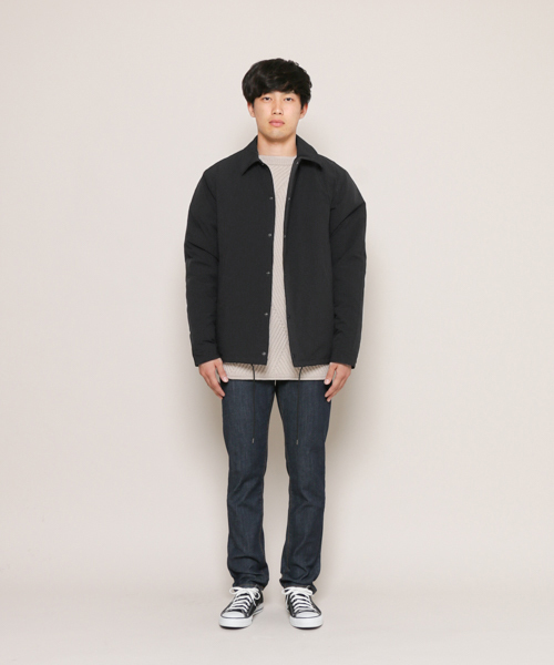 SENSE OF PLACE by URBAN RESEARCH（センスオブプレイスバイアーバンリサーチ）の「4WAYストレッチパテッドコーチジャケット（ブルゾン・メンズ・ブラック/その他/ダークブラウン・MEDIUM/LARGE）」の4枚目の写真