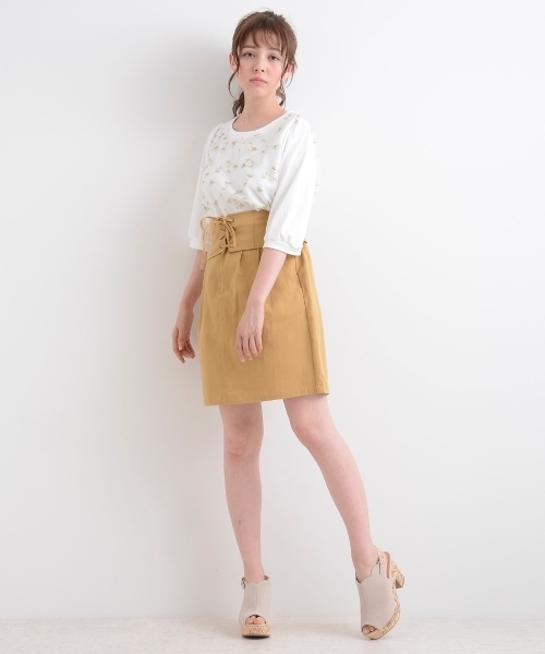 MAJESTIC LEGON(マジェスティックレゴン)の「ベルトセットスクエアスカート(スカート・レディース・ピンク系その他/マスタード/ブルー・SMALL/MEDIUM)」の16枚目の写真