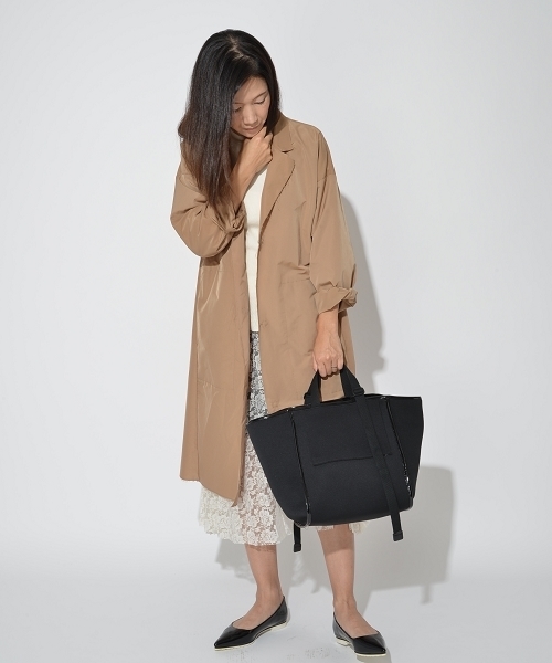 SOLPRESA（ソルプレーサ）の「ボンディングトートバッグ（トートバッグ・レディース・ベージュ/グレー/ピンク/ブラック・ONE SIZE）」の6枚目の写真