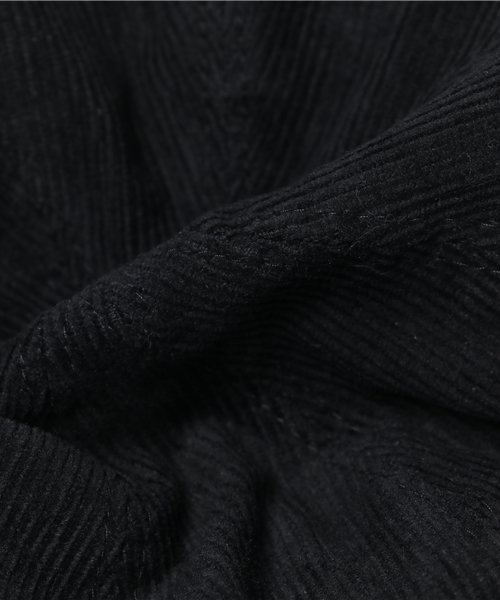 earth music&ecology（アースミュージックアンドエコロジー）の「コーデュロイベレー（ハンチング/ベレー帽・レディース・ダークベージュ/ブラック・FREE）」の3枚目の写真