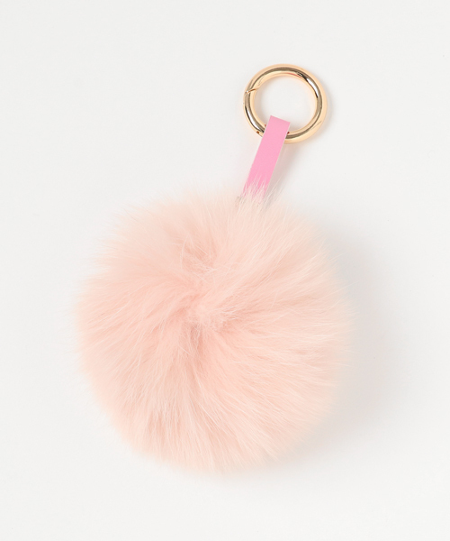 Rewde（ルゥデ）の「ふわ可愛いFOXぽんぽんチャーム(7R18-08077)（その他小物・レディース・グレー/ブラウン/ピンク/キナリ/カーキ・FREE）」の5枚目の写真