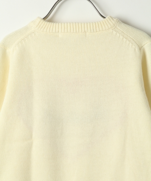 GLOBAL WORK（グローバルワーク）の「【キッズ】ガラクルーニットプルオーバー長袖17/763278（ニット/セーター・キッズ・ホワイト/ネイビー/イエロー/グレー/ホワイト系その他/ダークブルー/ダークグレー/ホワイト系その他3・LARGE/X-LARGE/XX-LARGE/SMALL/MEDIUM）」の19枚目の写真
