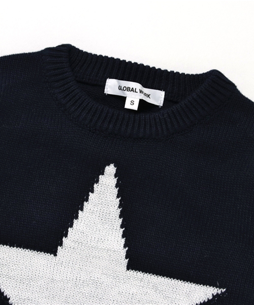 GLOBAL WORK（グローバルワーク）の「【キッズ】ガラクルーニットプルオーバー長袖17/763278（ニット/セーター・キッズ・ホワイト/ネイビー/イエロー/グレー/ホワイト系その他/ダークブルー/ダークグレー/ホワイト系その他3・LARGE/X-LARGE/XX-LARGE/SMALL/MEDIUM）」の11枚目の写真