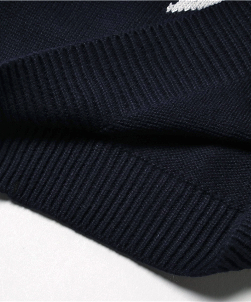 GLOBAL WORK（グローバルワーク）の「【キッズ】ガラクルーニットプルオーバー長袖17/763278（ニット/セーター・キッズ・ホワイト/ネイビー/イエロー/グレー/ホワイト系その他/ダークブルー/ダークグレー/ホワイト系その他3・LARGE/X-LARGE/XX-LARGE/SMALL/MEDIUM）」の13枚目の写真