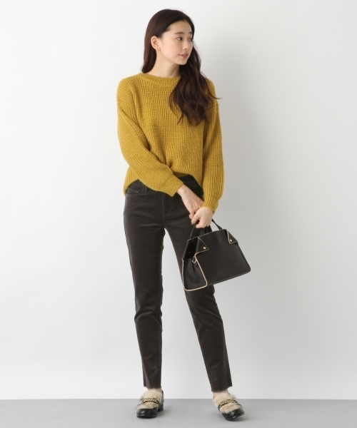 LEPSIM（レプシィム）の「21Wコーデュロイスリムパンツ　762212（その他パンツ・レディース・グリーン/アイボリー/チャコールグレー/ベージュ・LARGE/MEDIUM/SMALL）」の19枚目の写真