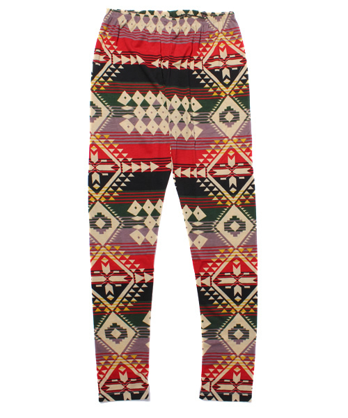 BEAMS(ビームス)の「Healthknit / ネイティブ柄レギンス(その他アンダーウェア/インナー・メンズ・オレンジ/オリーブ/ブルー・MEDIUM/LARGE)」の2枚目の写真