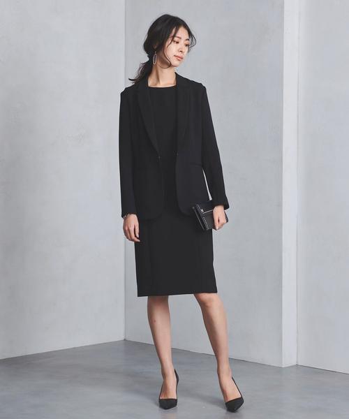 UNITED ARROWS（ユナイテッドアローズ）の「○UBCB トリアセテート 5分袖 ワンピース（ワンピース・レディース・ライトピンク/ネイビー/ブラック・40/38/36）」の21枚目の写真