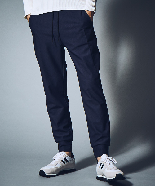 5351 POUR LES HOMMES(ゴーサンゴーイチプールオム)の「ハイテンション裏毛パンツ(その他パンツ・メンズ・ブルー/ブラック/ホワイト×ブラック・44/46/48)」の3枚目の写真