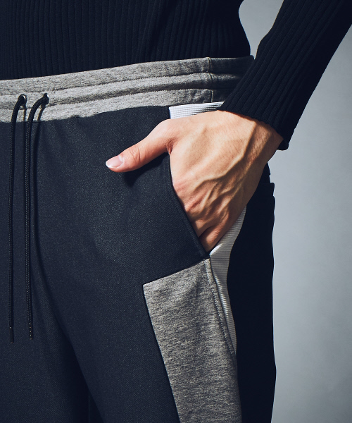 5351 POUR LES HOMMES(ゴーサンゴーイチプールオム)の「ハイテンション裏毛パンツ(その他パンツ・メンズ・ブルー/ブラック/ホワイト×ブラック・44/46/48)」の8枚目の写真