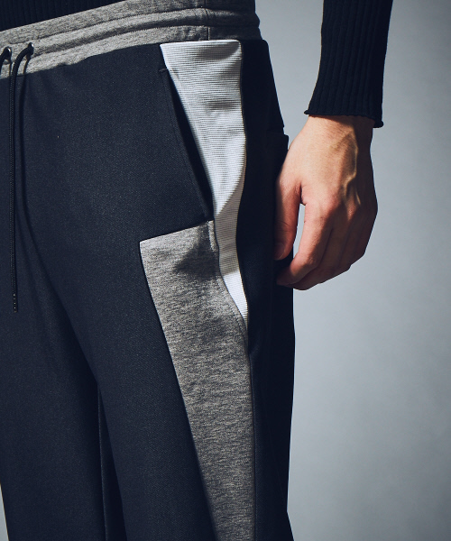 5351 POUR LES HOMMES(ゴーサンゴーイチプールオム)の「ハイテンション裏毛パンツ(その他パンツ・メンズ・ブルー/ブラック/ホワイト×ブラック・44/46/48)」の9枚目の写真