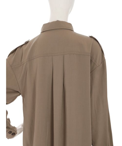 jouetie（ジュエティ）の「ミリタリーシャツワンピース（ワンピース・レディース・ブラック/ベージュ/カーキ・MEDIUM）」の20枚目の写真