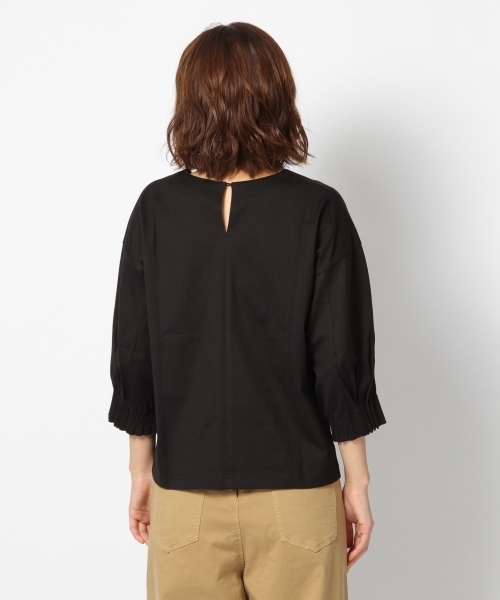 laboratory work（ラボラトリーワーク）の「タックシャーリングスリーブ（Tシャツ/カットソー・レディース・ホワイト/ブラック/杢グレー・MEDIUM）」の5枚目の写真