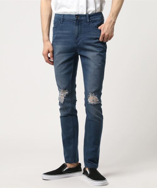 THE CASUAL（カジュアル）の「ストレッチダメージスキニーデニムパンツ（デニムパンツ・メンズ・ブラック系その他/ブラック/ライトグレー/ブルー系その他2/ブルー系その他/ワンウォッシュ・S/XL/L/M）」の11枚目の写真