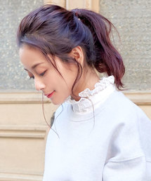 KOBE LETTUCE（コウベレタス）の「コットンレースハイネックフリル付け襟 付け衿 ツケエリ レディース[J583]神戸レタス（付け襟）」