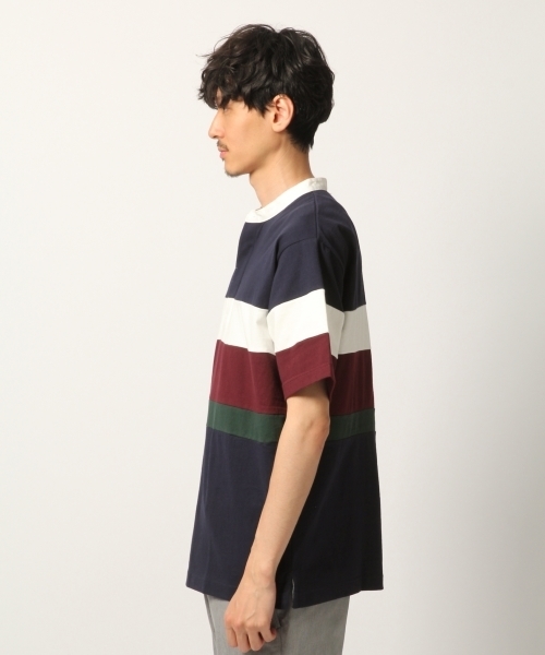 GLOBAL WORK（グローバルワーク）の「ラガーキリカエTEE半袖/795855（ポロシャツ・メンズ・ライトグリーン/ネイビー/ライトパープル・MEDIUM/SMALL/LARGE）」の7枚目の写真