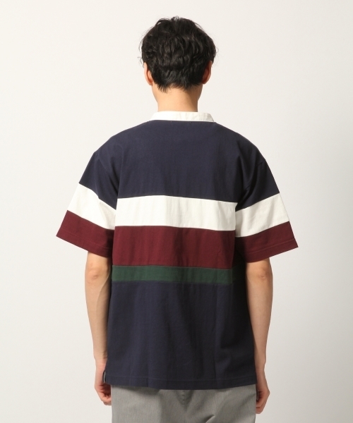 GLOBAL WORK（グローバルワーク）の「ラガーキリカエTEE半袖/795855（ポロシャツ・メンズ・ライトグリーン/ネイビー/ライトパープル・MEDIUM/SMALL/LARGE）」の8枚目の写真